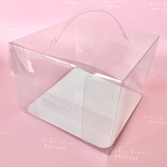 CLEAR CAKE BOXES - PACK OF 10