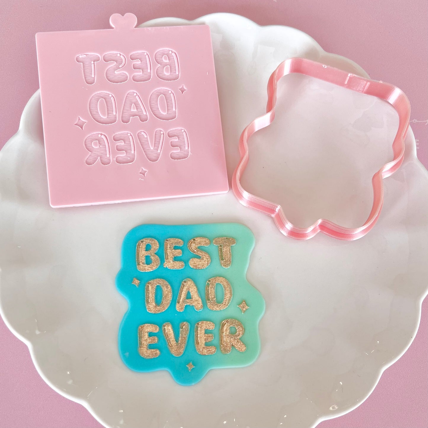 BEST DAD EVER - RAISED EMBOSSER