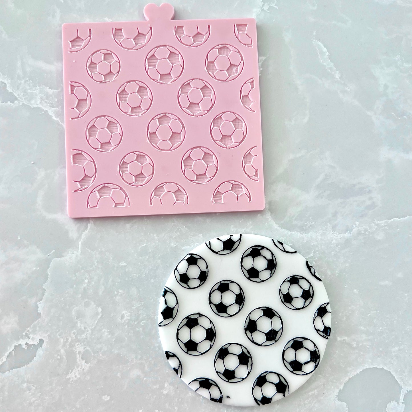FOOTBALLS PATTERN - RAISED EMBOSSER