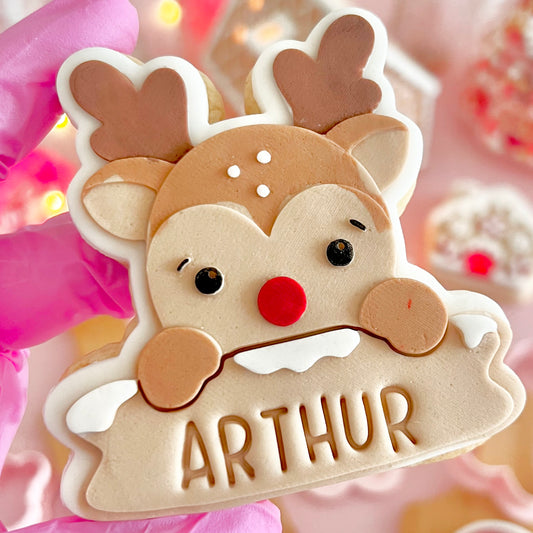 REINDEER PLAQUE - MULTI POP EMBOSSER AND CUTTER