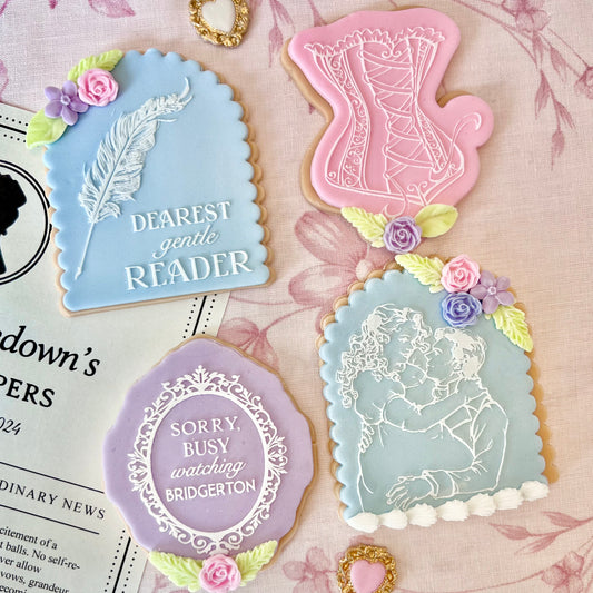 BRIDGERTON SET OF 4 - RAISED EMBOSSERS (set B)