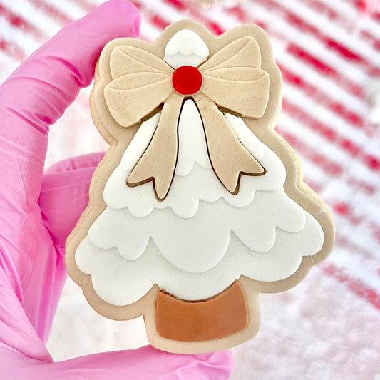 CHRISTMAS TREE BOW - MULTI POP EMBOSSER AND CUTTER