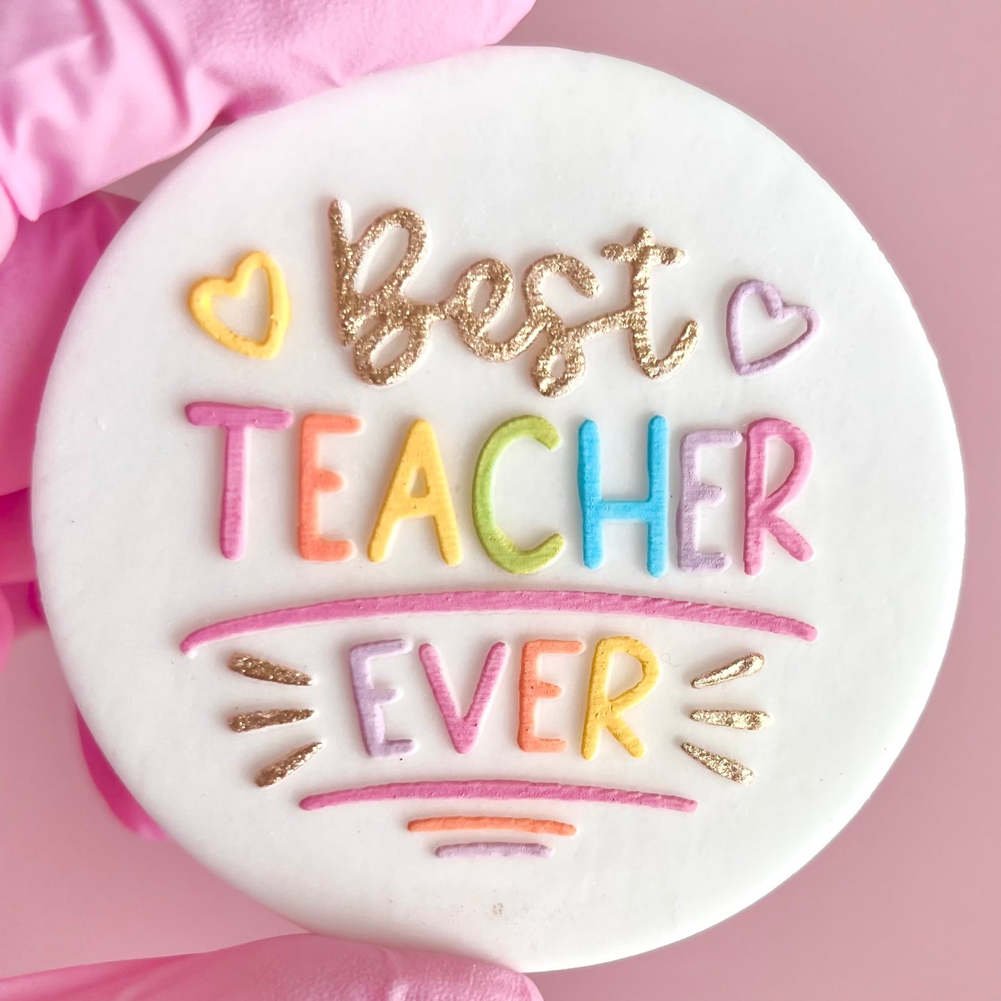 BEST TEACHER EVER - RAISED EMBOSSER