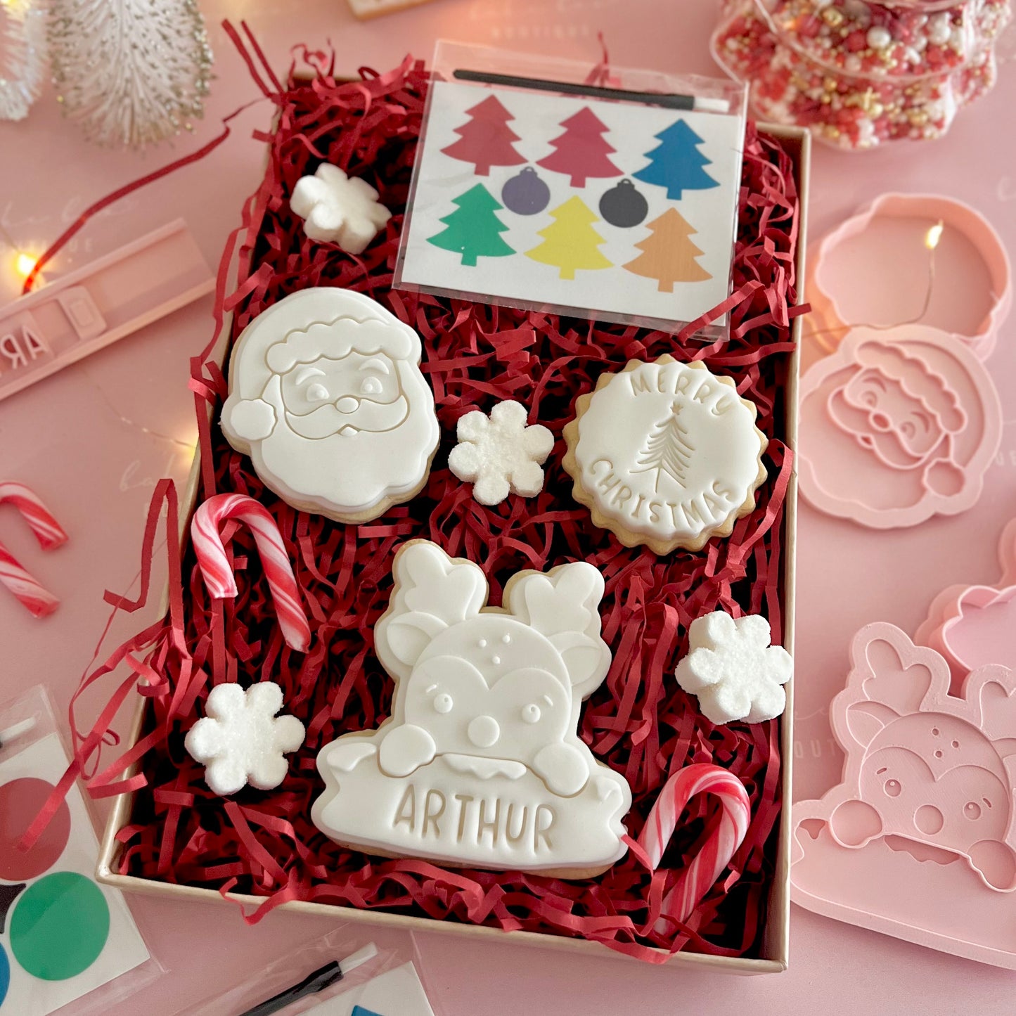 EDIBLE PAINT PALETTE PYO - CHRISTMAS TREES