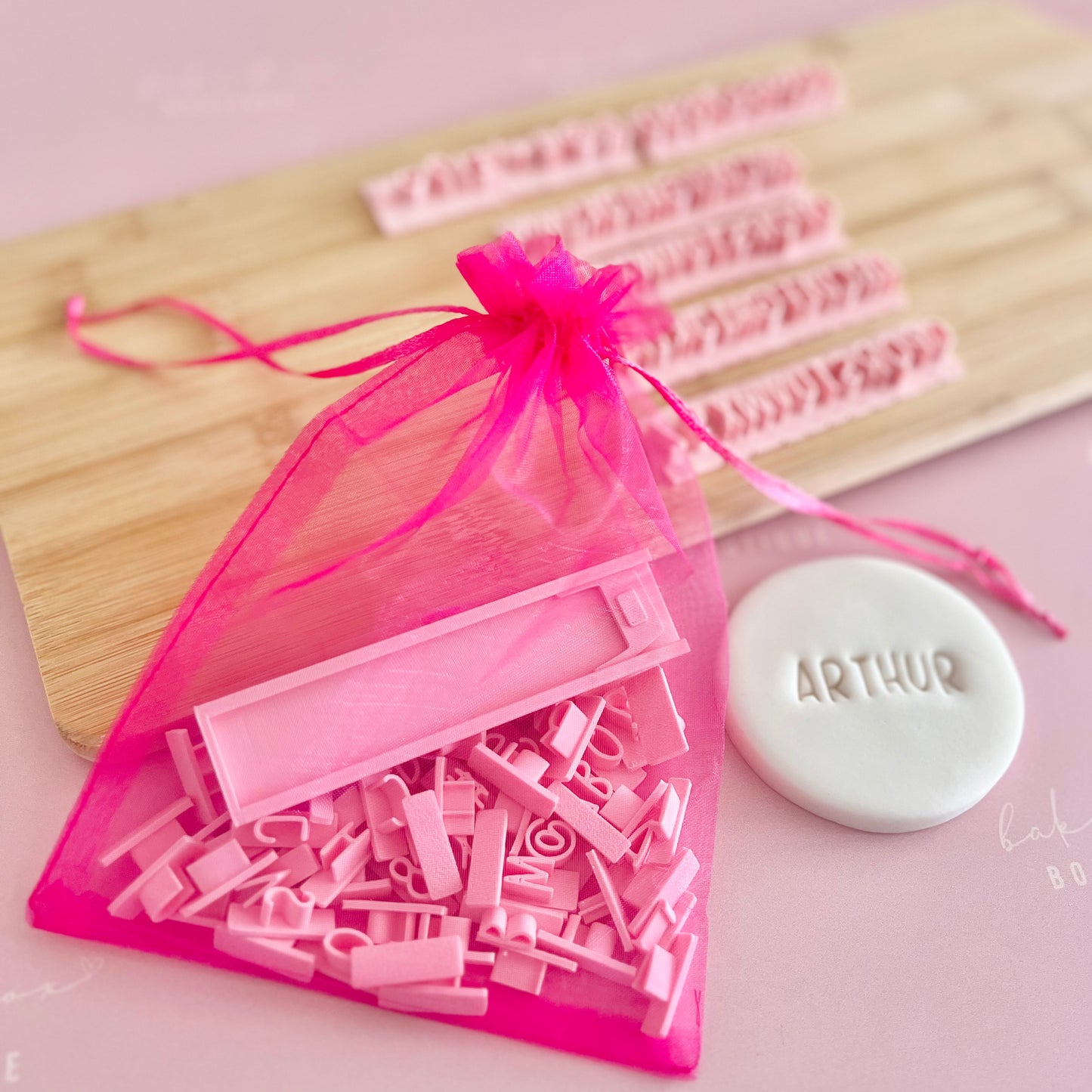 MINI ALPHABET COOKIE STAMP SET- ARTHUR