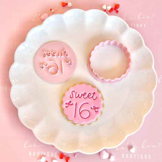 SWEET 16 BOWS STAMP