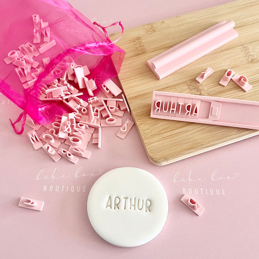 MINI ALPHABET COOKIE STAMP SET- ARTHUR