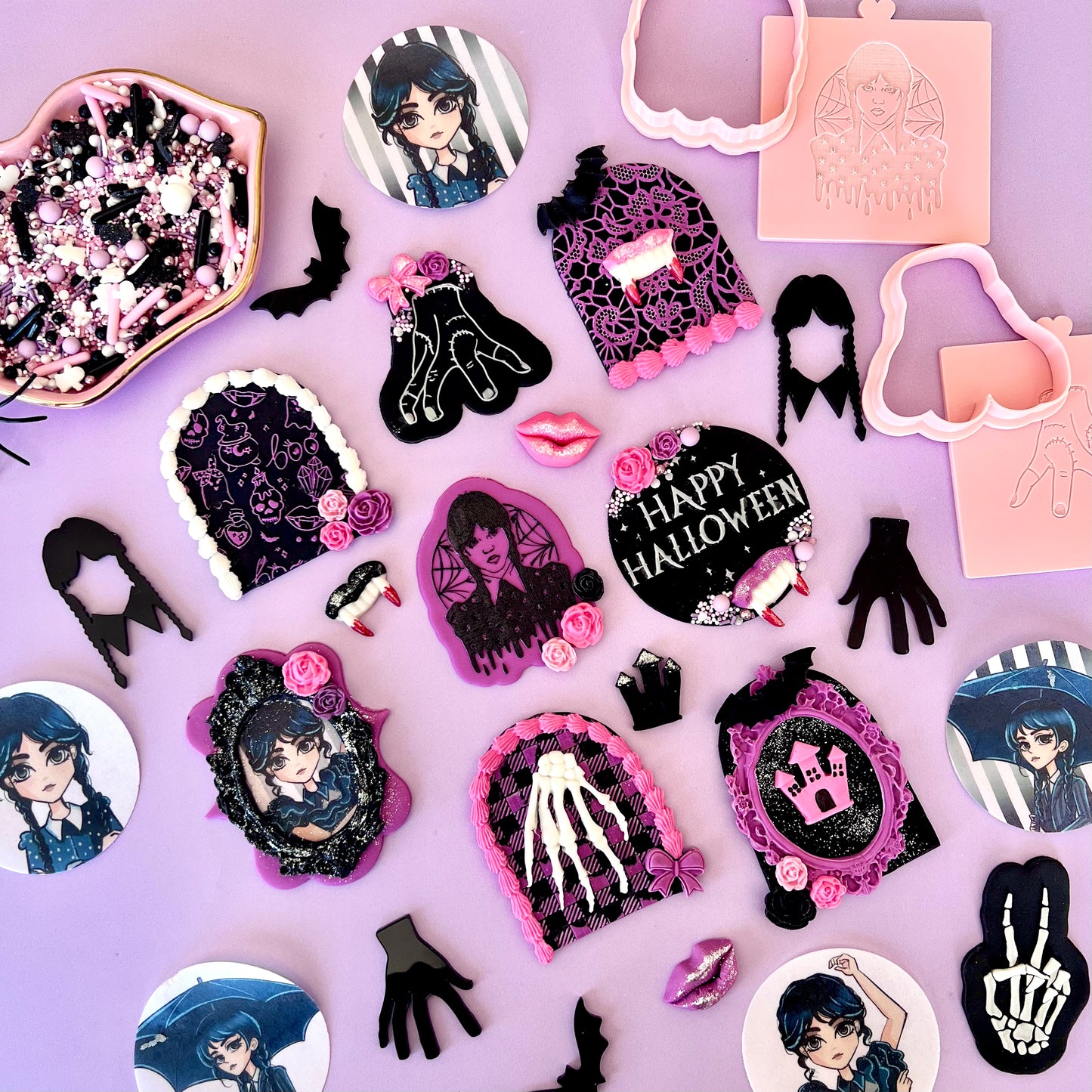 HAPPY HALLOWEEN WEDNESDAY - RAISED EMBOSSER