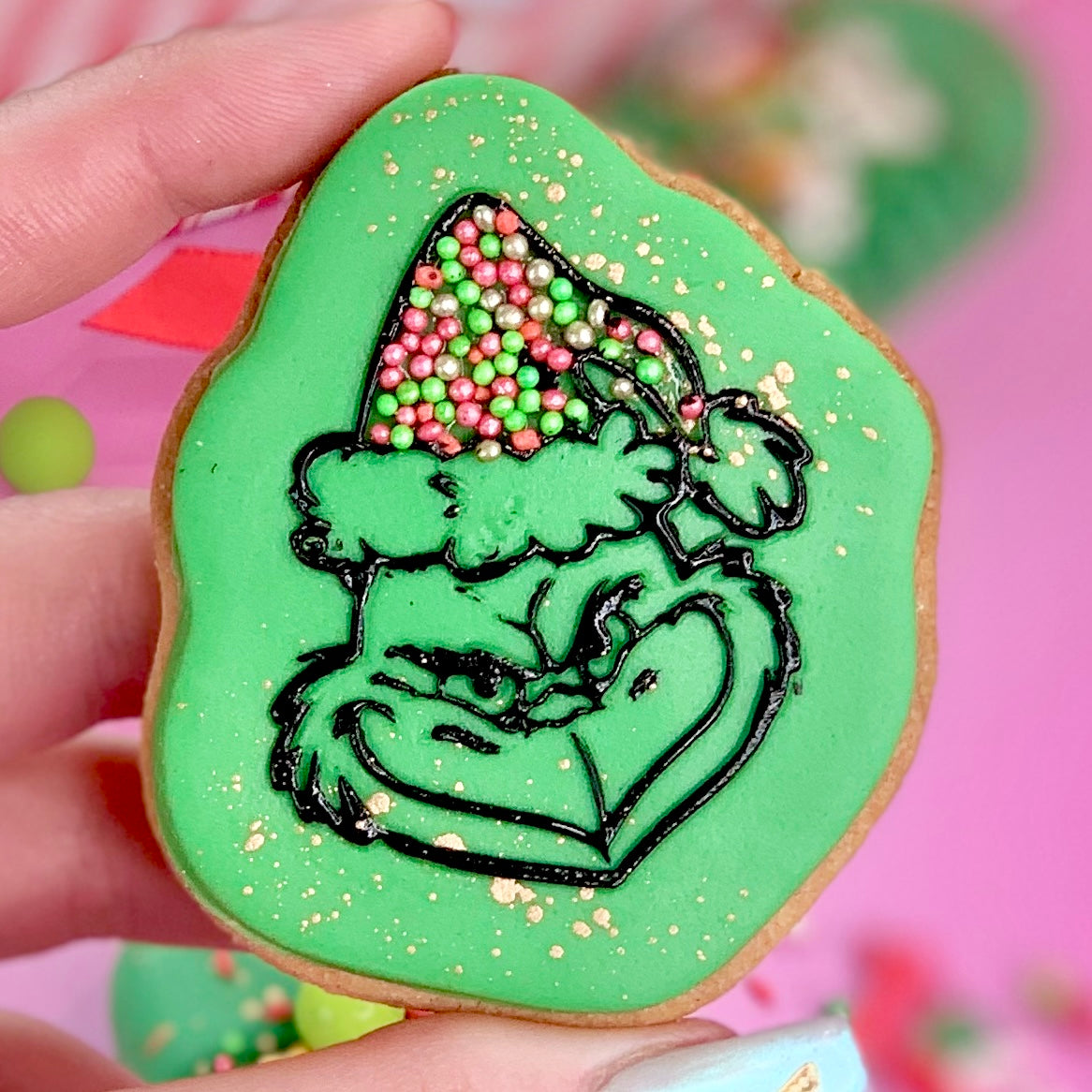 GRINCH FACE - RAISED EMBOSSER