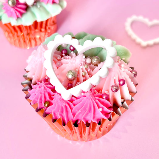 SCALLOP HEART - CHARM TOPPER