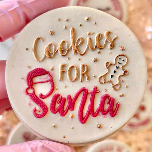 COOKIES FOR SANTA - RAISED EMBOSSER