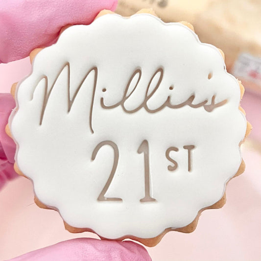 CUSTOMISED STAMP - NAME AGE