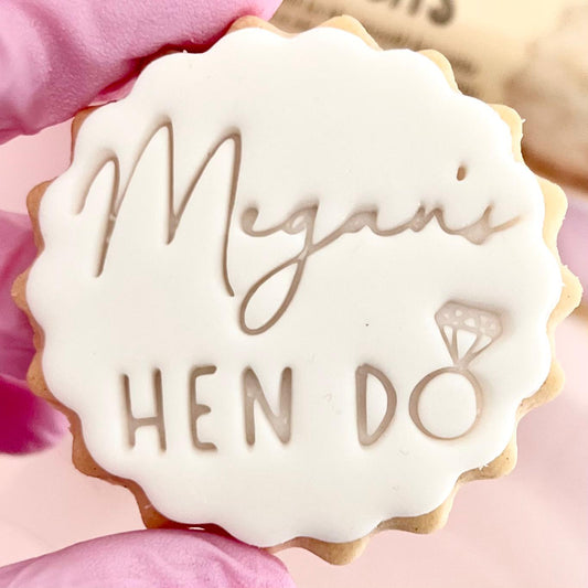 CUSTOMISED STAMP - NAME HEN DO