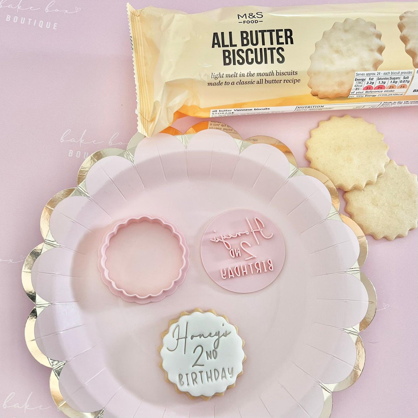 CUSTOMISED STAMP - NAME AGE BIRTHDAY