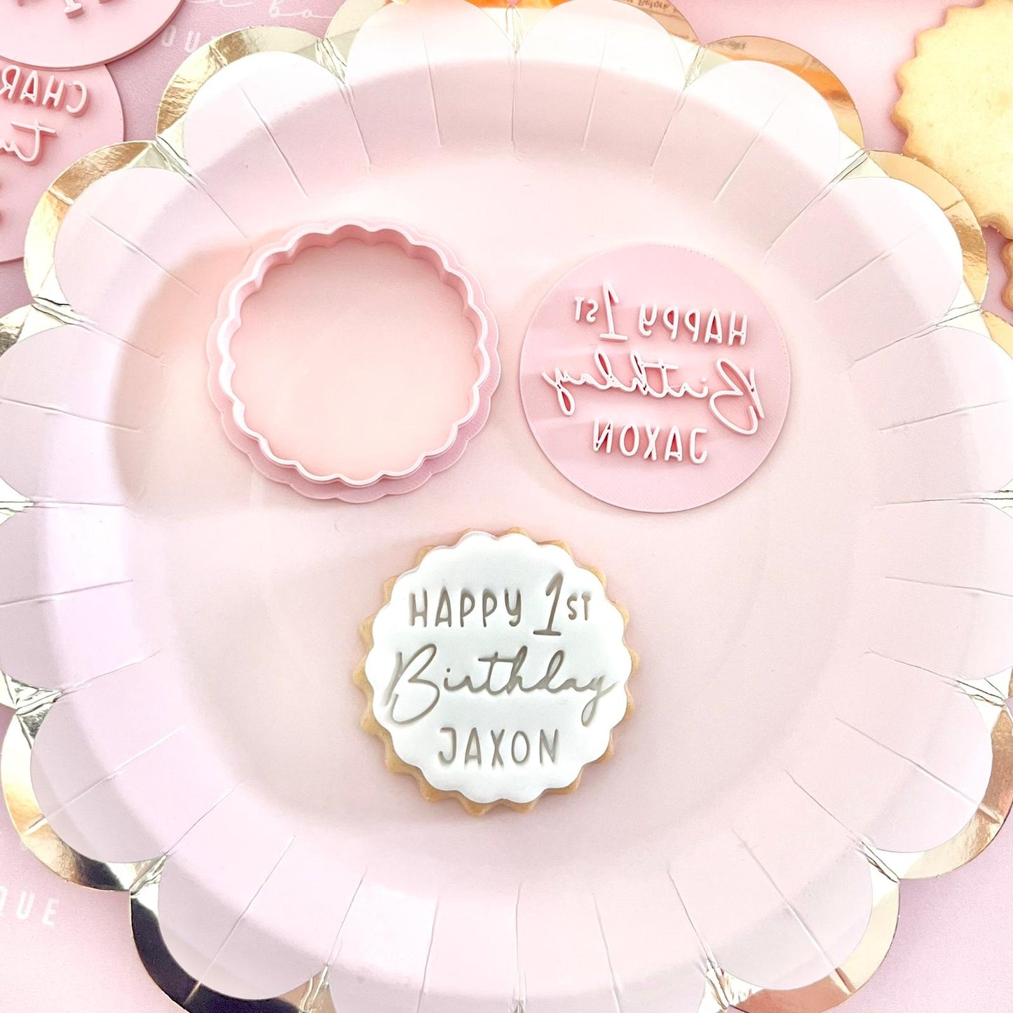 CUSTOMISED STAMP - HAPPY AGE BIRTHDAY NAME