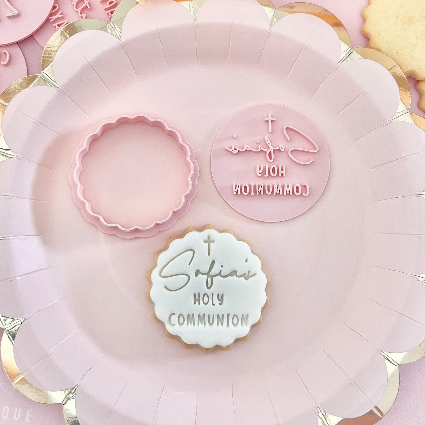 CUSTOMISED STAMP - NAME HOLY COMMUNION
