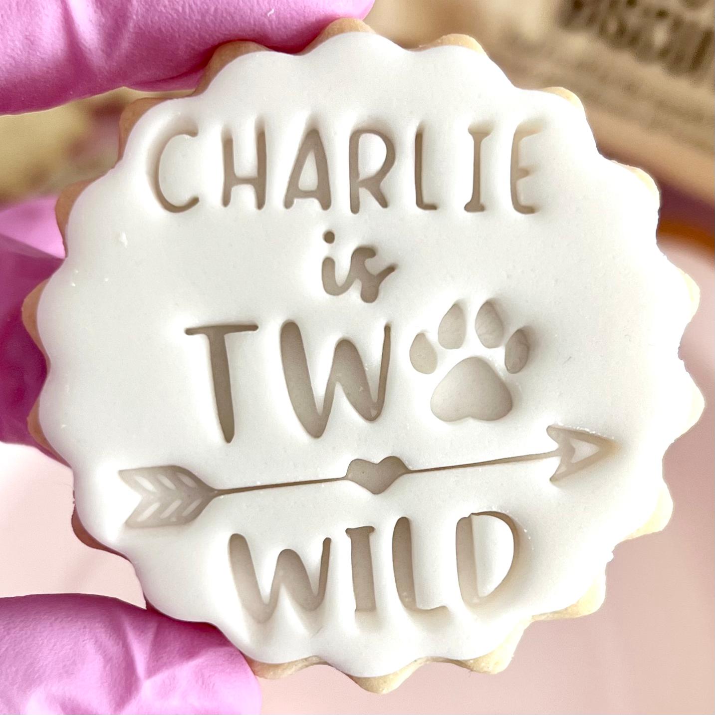 CUSTOMISED STAMP - NAME IS TWO WILD
