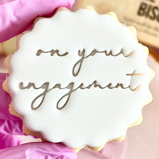 ON YOUR ENGAGEMENT STAMP