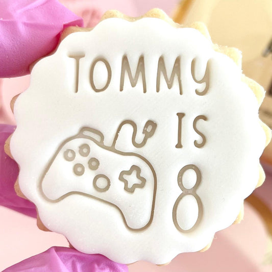 CUSTOMISED STAMP - GAMING CONTROLLER NAME IS AGE