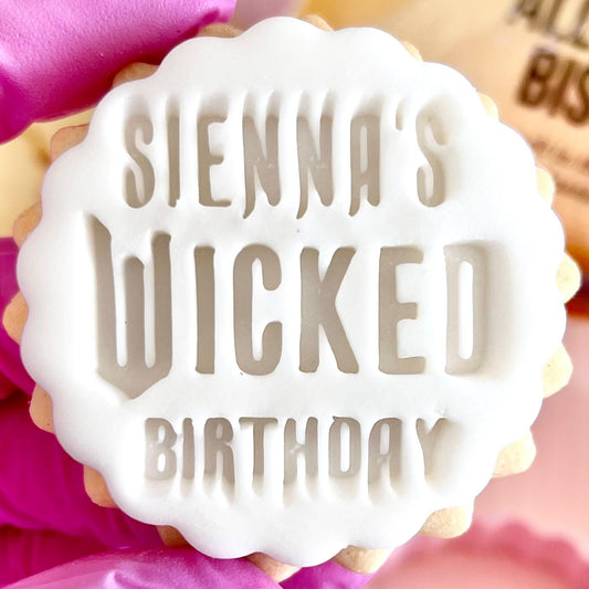 CUSTOMISED STAMP - NAME WICKED BIRTHDAY
