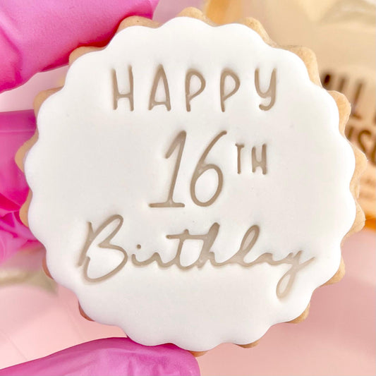 HAPPY 16TH BIRTHDAY STAMP