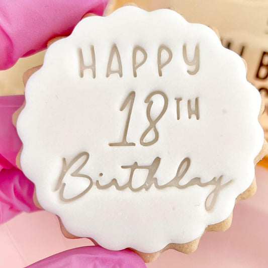 HAPPY 18TH BIRTHDAY STAMP