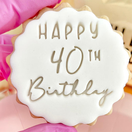 HAPPY 40TH BIRTHDAY STAMP