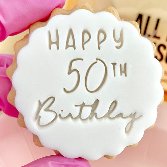 HAPPY 50TH BIRTHDAY STAMP