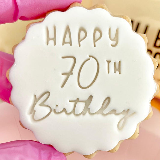 HAPPY 70TH BIRTHDAY STAMP