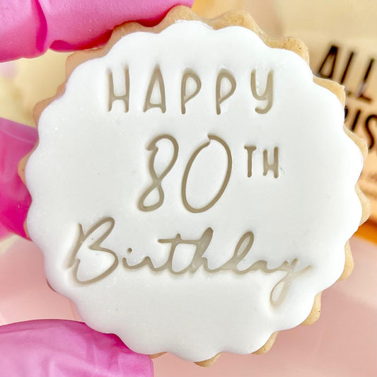 HAPPY 80TH BIRTHDAY STAMP