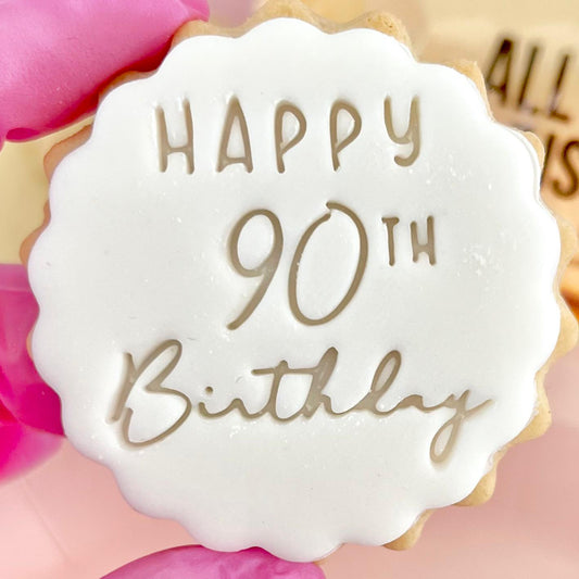 HAPPY 90TH BIRTHDAY STAMP