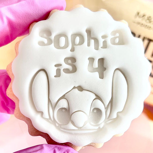 CUSTOMISED STAMP - NAME AGE STITCH