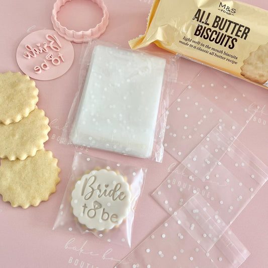 SMALL CLEAR BAGS - PERFECT FOR M&S BISCUITS