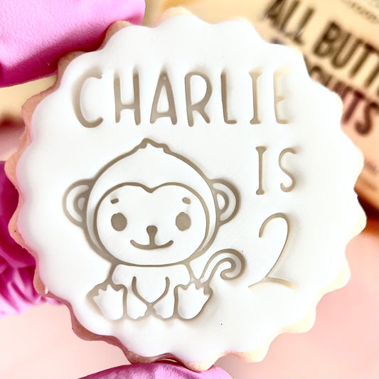 CUSTOMISED STAMP - NAME IS AGE MONKEY