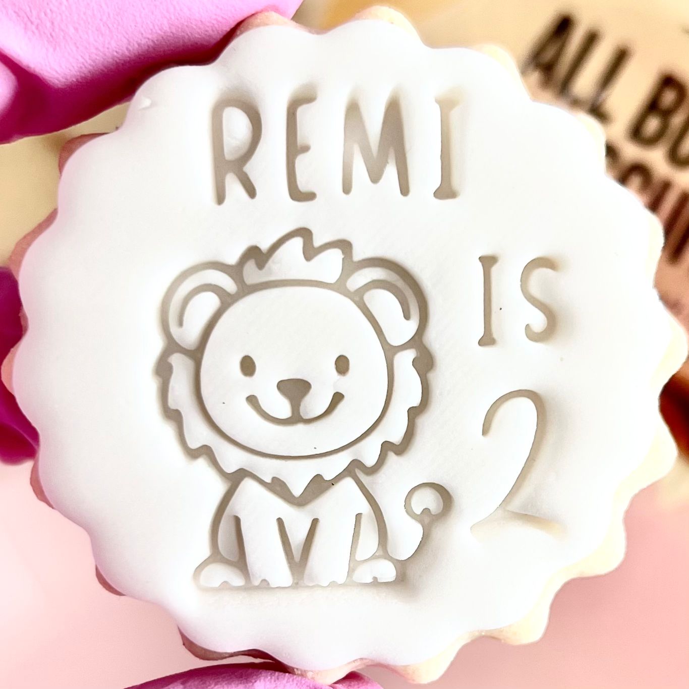 CUSTOMISED STAMP - NAME IS AGE LION