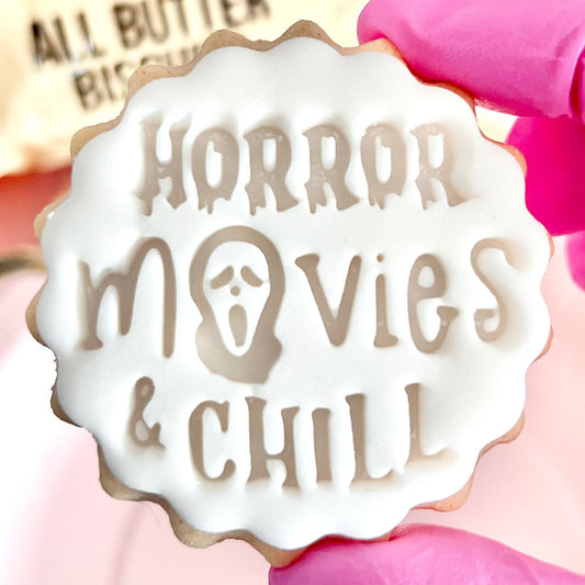 HORROR MOVIES & CHILL STAMP
