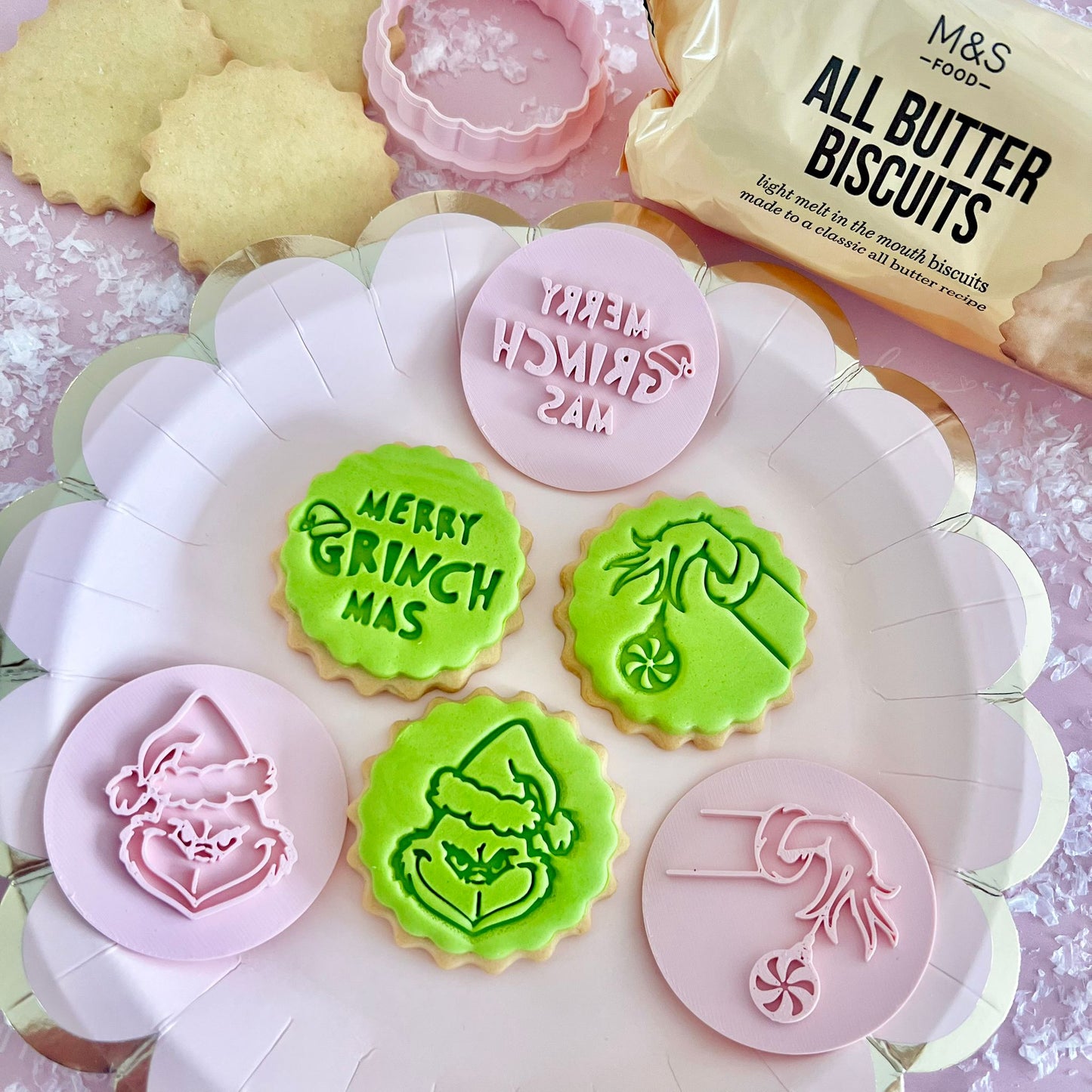 GRINCH FACE STAMP