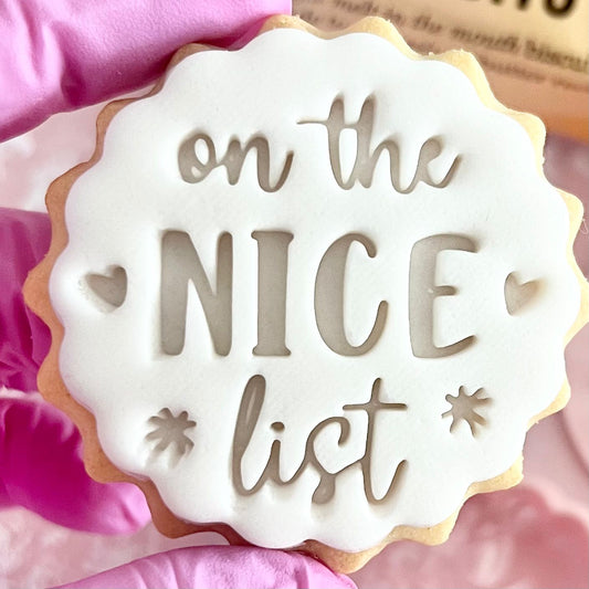 ON THE NICE LIST STAMP