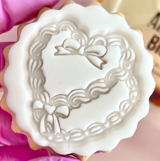 HEART LAMBETH CAKE - STAMP