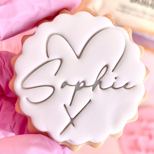 CUSTOMISED STAMP - NAME HEART