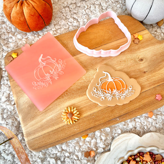 FLORAL PUMPKIN - RAISED EMBOSSER