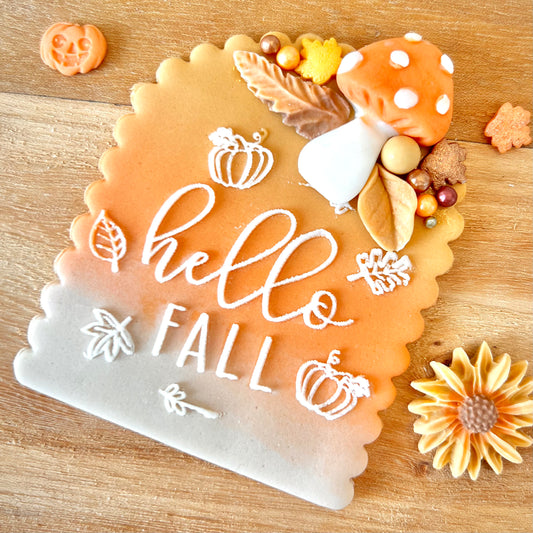 HELLO FALL - RAISED EMBOSSER