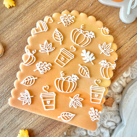 AUTUMN PATTERN - RAISED EMBOSSER
