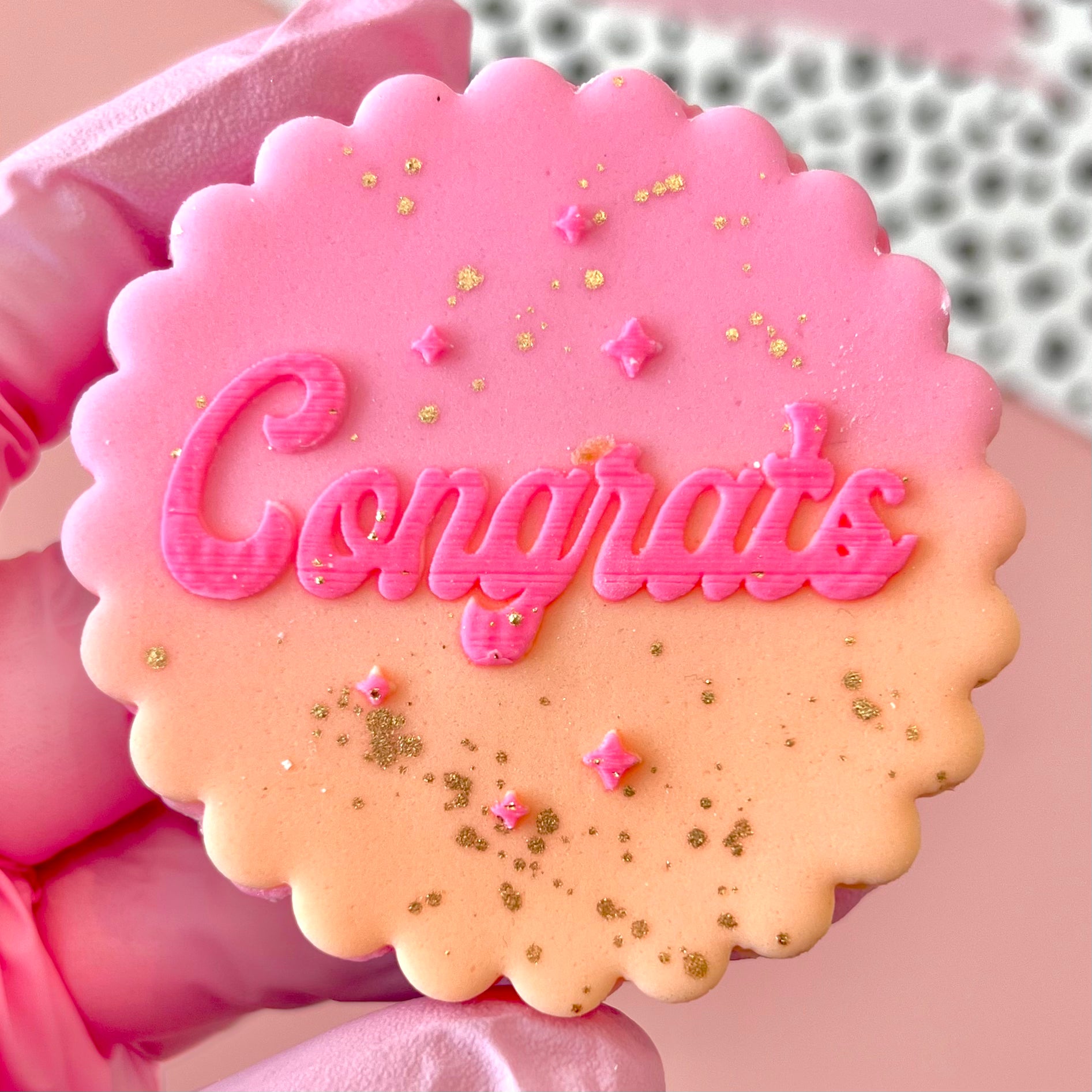 CONGRATS RAISED EMBOSSER Bake Box Boutique