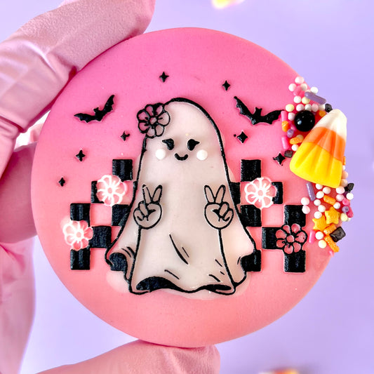 HIPPIE GHOST GIRL - RAISED EMBOSSER