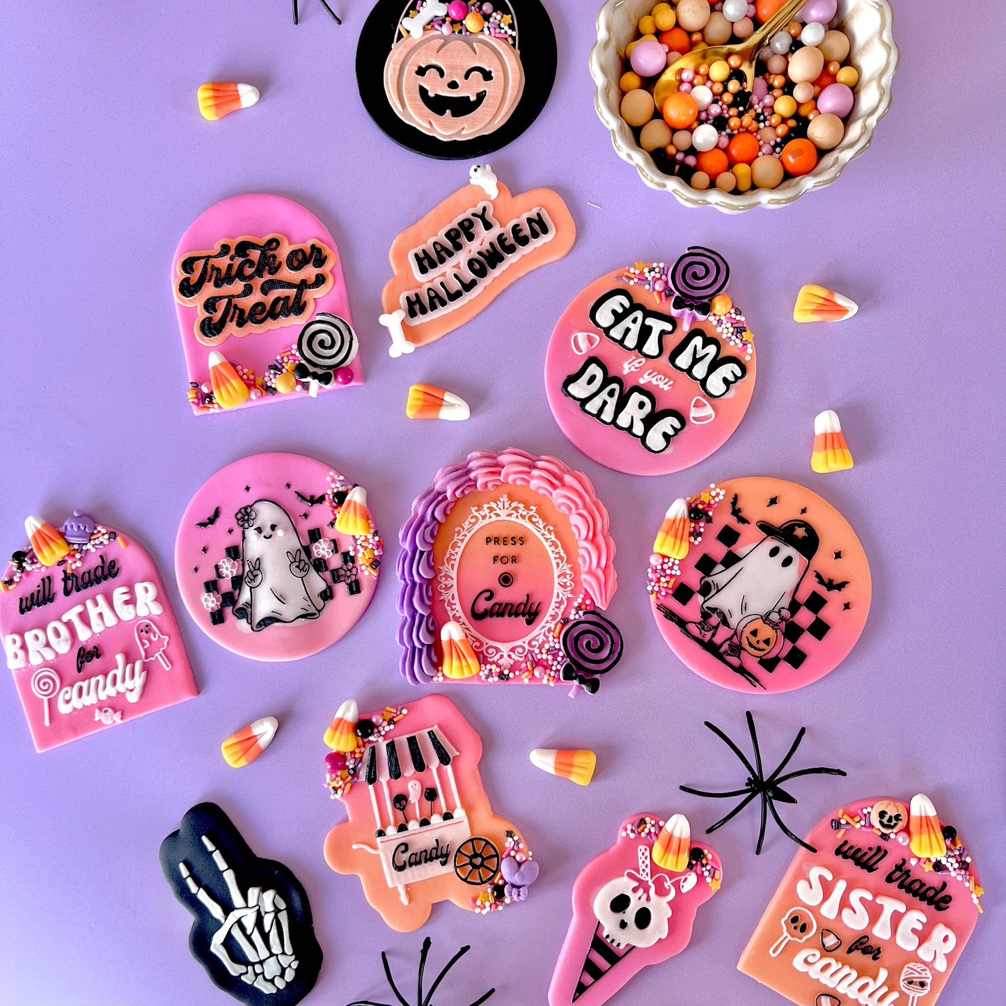 HALLOWEEN CANDY CART - RAISED EMBOSSER