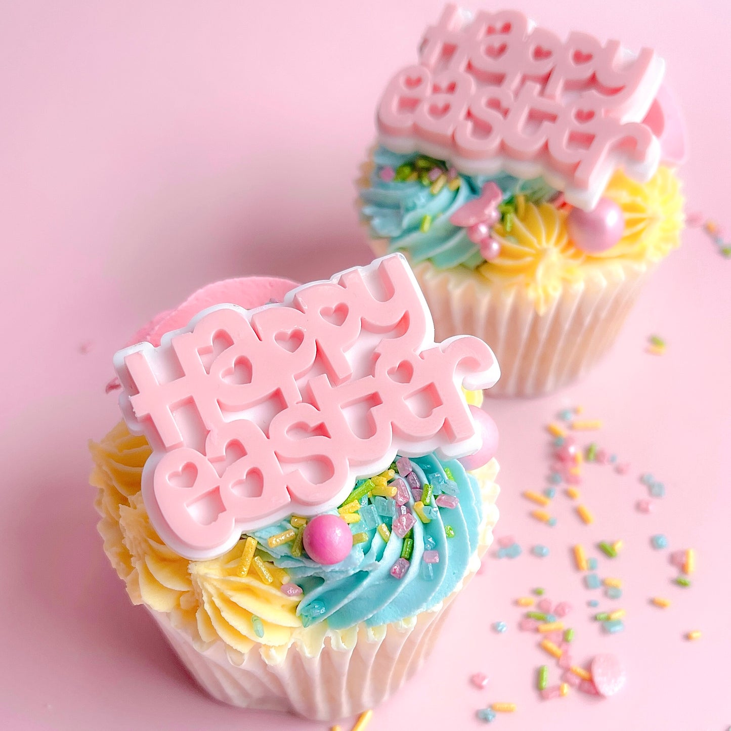 HAPPY EASTER CHARM TOPPERS