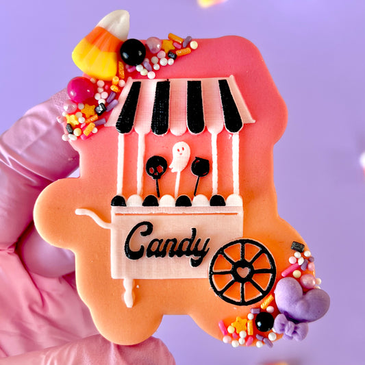 HALLOWEEN CANDY CART - RAISED EMBOSSER