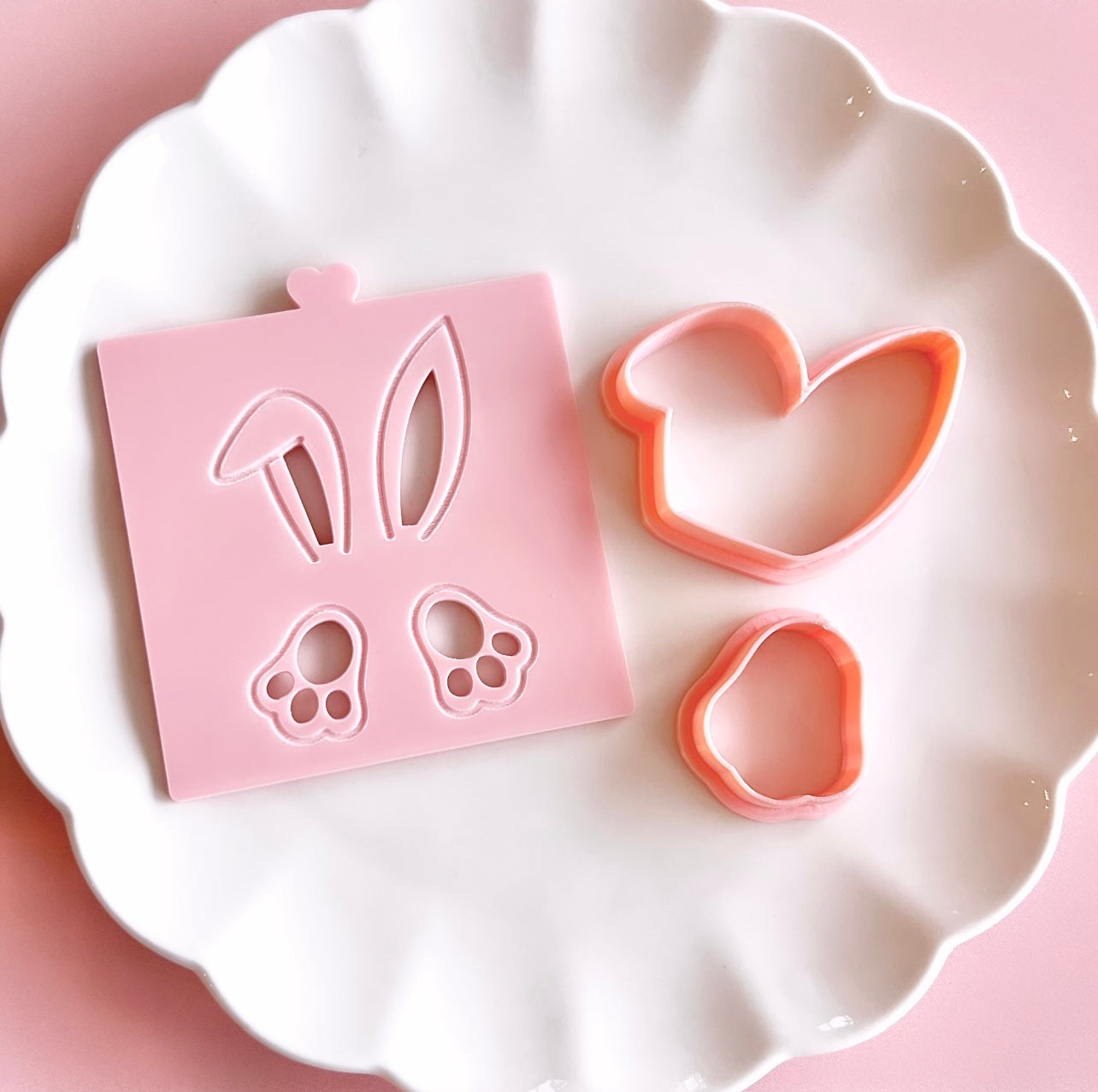 BUNNY EARS AND FEET - RAISED EMBOSSER AND CUTTERS