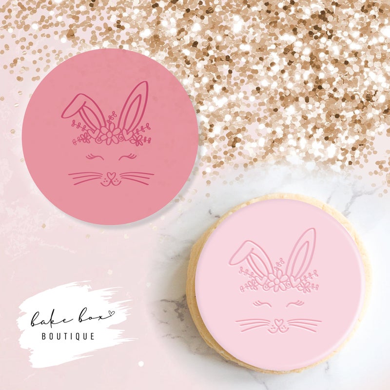 CUTE BUNNY FACE - RAISED EMBOSSER